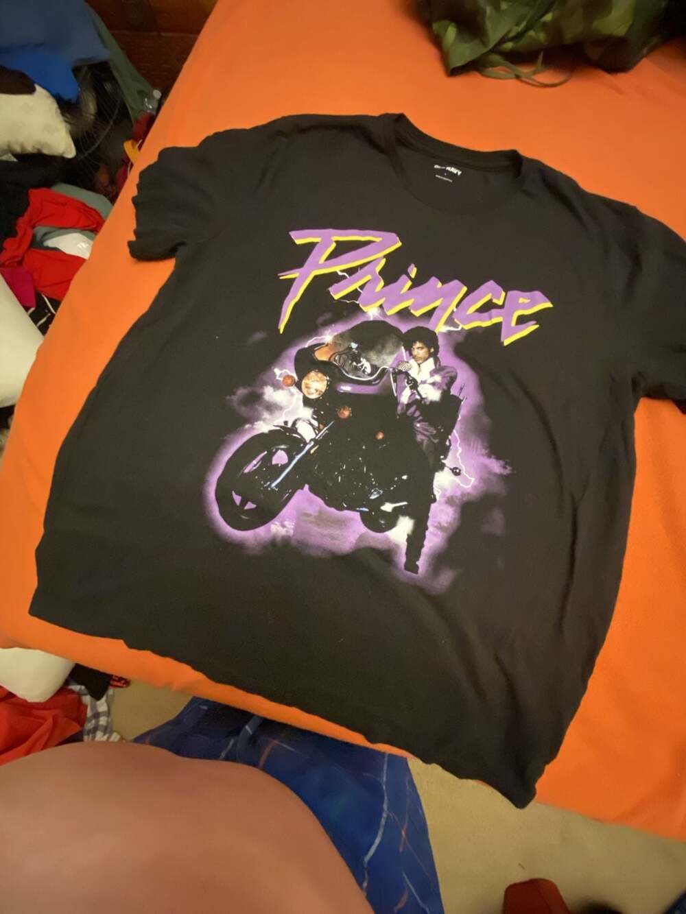 Purple Rain T-Shirt ( Old Navy) Short Sleeve Cotton (L)